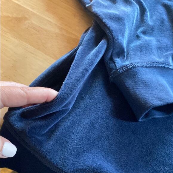 J. Crew Deep Blue Velour Pullover - Picture 3 of 7
